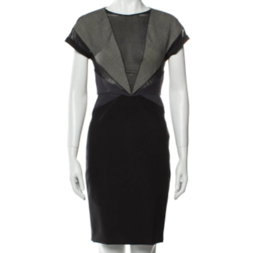 Stella McCartney Color Block Mini Dress, Size XS | US2, IT38